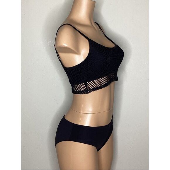 New. Robin Piccone black net bikini. Medium. Retails $214 - Picture 3 of 9